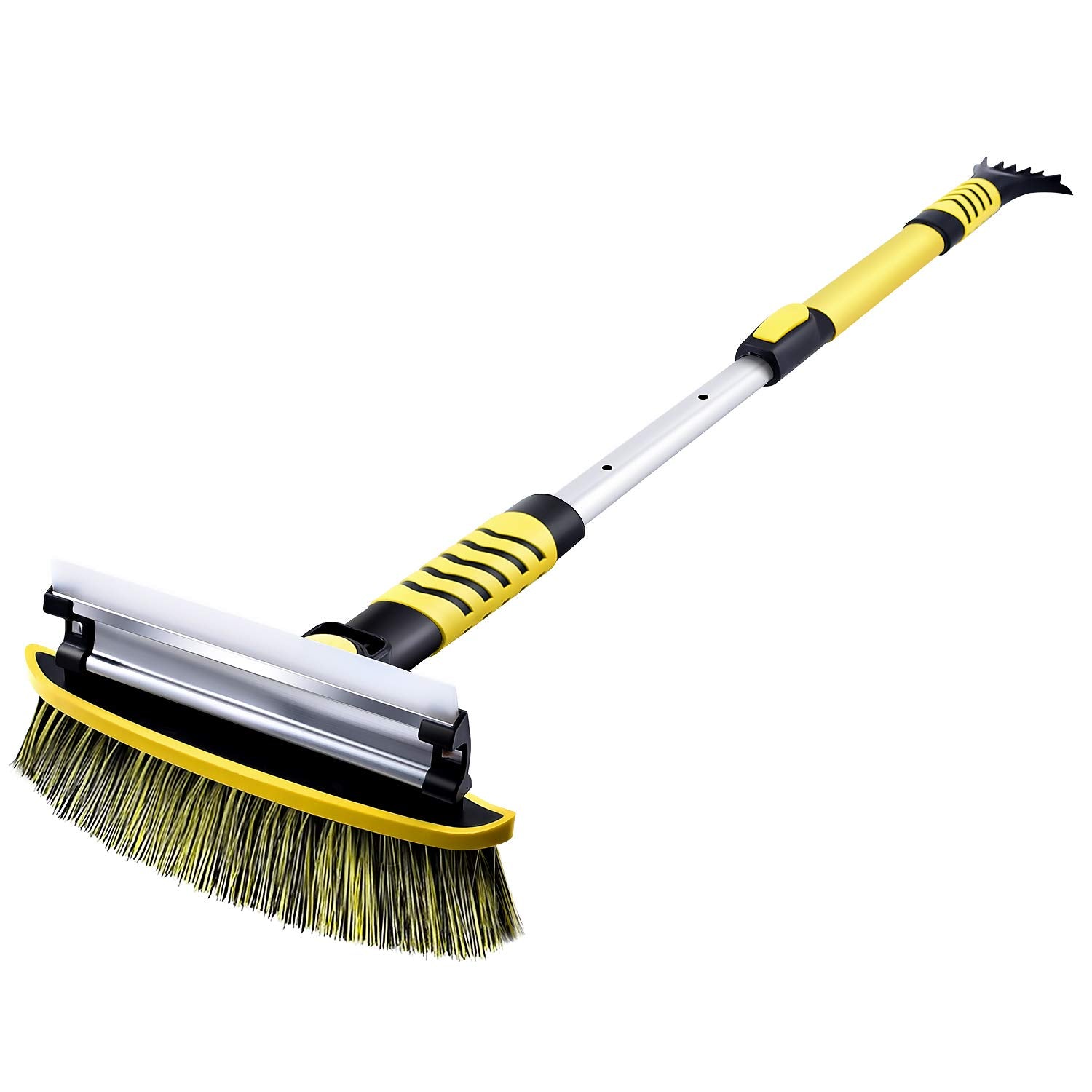 Extra Long Handle and Detachable Snow Brush with Ergonomic Foam