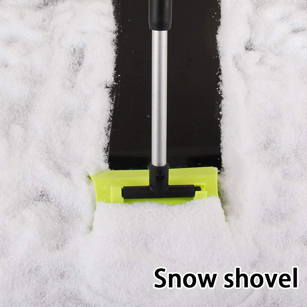 Telescopic Aluminum Alloy Rod Snow Shovel,180 Degree Rotation Design of Snow Removal Shovel for Vehicle