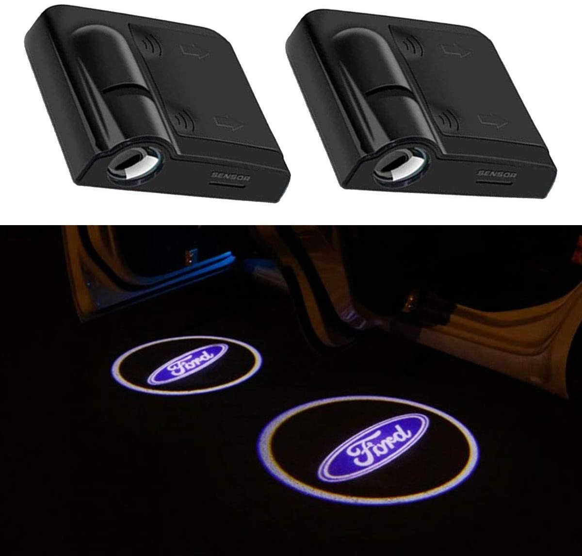 2pcs Car Door Lights Logo Projector For Both Right&Left Door