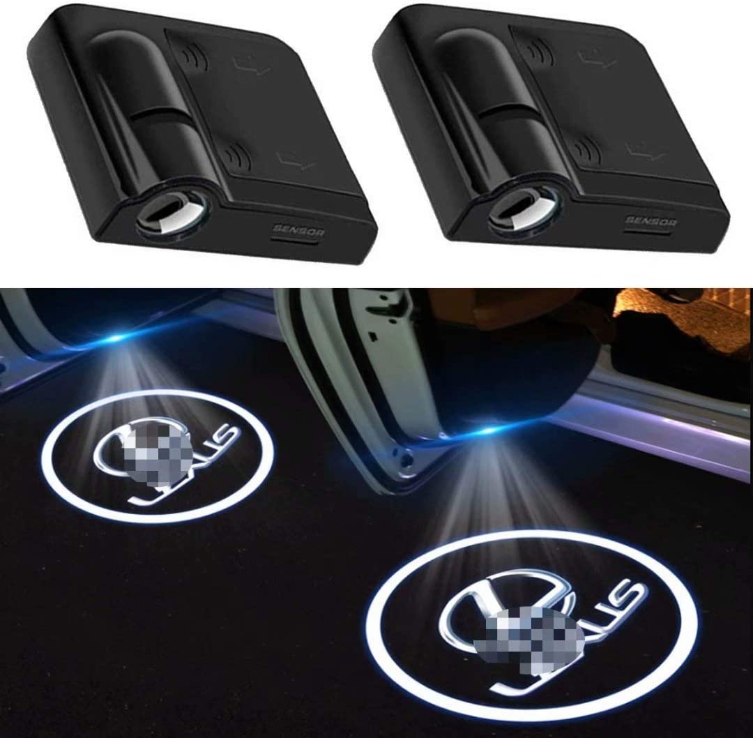 2PCS Car Door Lights Logo Projector,HD Car Welcome Light LED Courtesy Light  for Cool Car Decorations,Universal Car Door Projector Lights Fit All