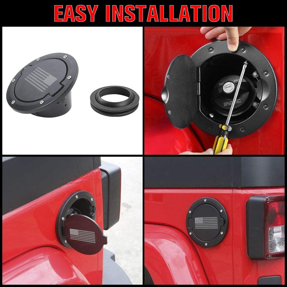Fuel Filler Door Gas Tank Cap Cover Accessories