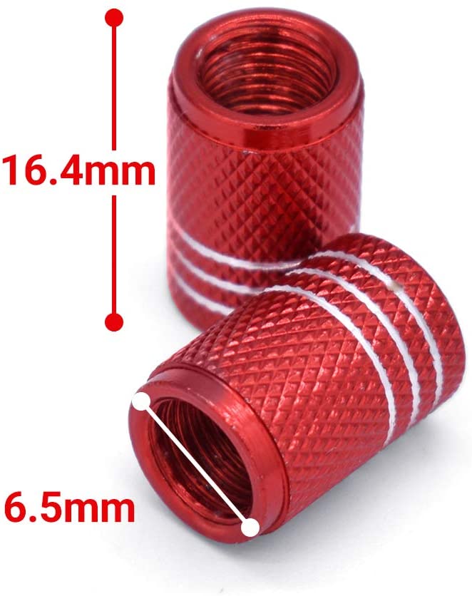 Car Tire Air Valve Caps,Wheel Tyre Dust Stems Cover with Logo Universal fit for Cars, SUV, Truck, Motorcycles 4 Pieces