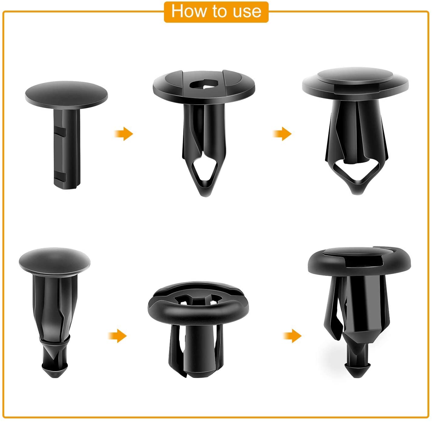 Universal Plastic Fender Clips