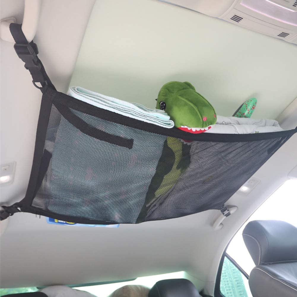 Car Ceiling Storage Net Pocket, Adjustable Car Roof Interior C – icarscars  - Your Preferred Auto Parts