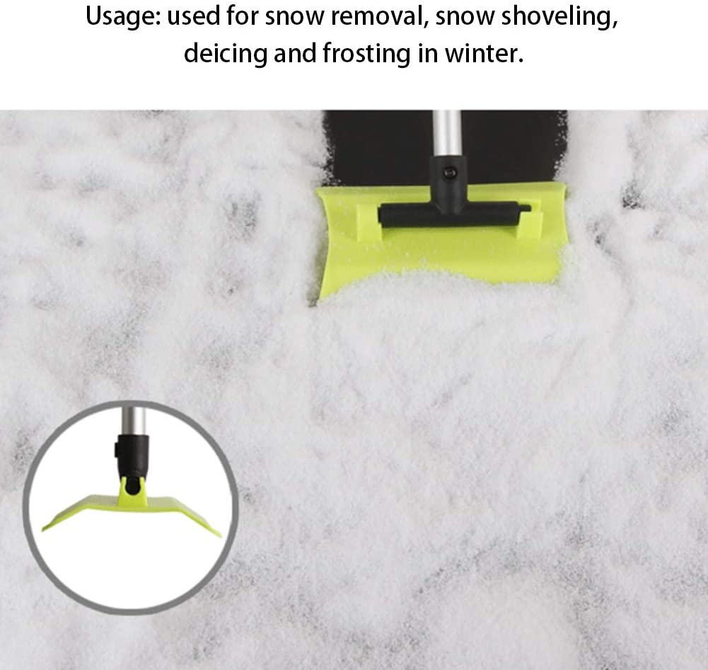 Telescopic Aluminum Alloy Rod Snow Shovel,180 Degree Rotation Design of Snow Removal Shovel for Vehicle