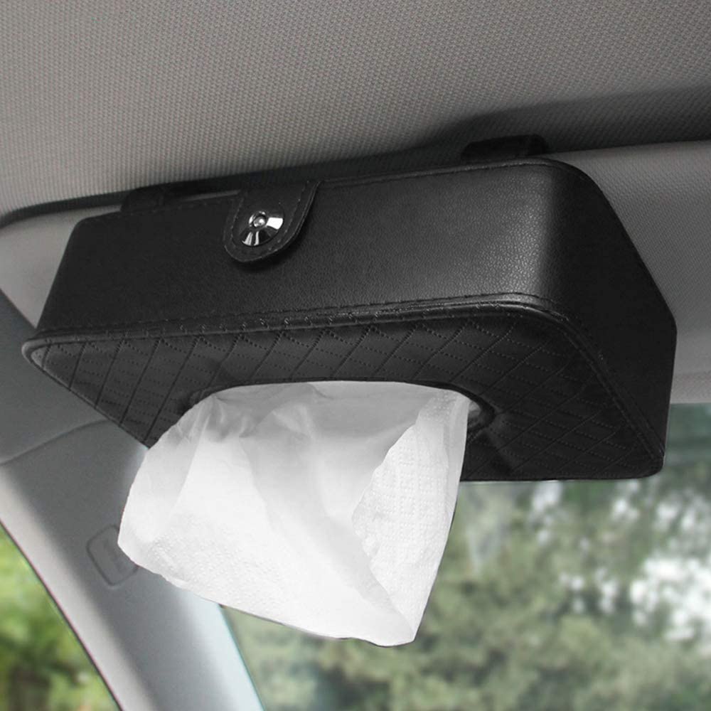 SWOOMEY Box Stuff for Cars Car Necessities Things for Your Car Paper  Container Napkin Holder Sun Visor