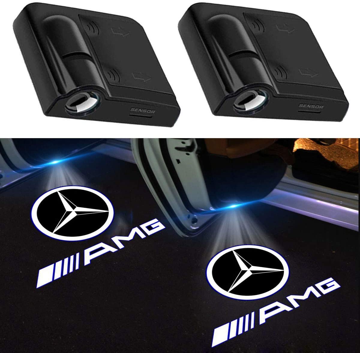 2pcs Car Door Lights Logo Projector For Both Right&Left Door