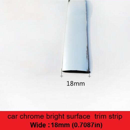 6M Bright Black Chrome-Plated Silver-Plated Car Window Trim Strips Thick PVC Material Prevent The Body Auto Accessories