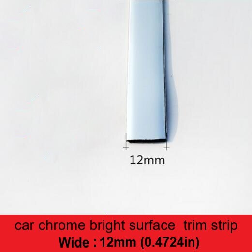 6M Bright Black Chrome-Plated Silver-Plated Car Window Trim Strips Thick PVC Material Prevent The Body Auto Accessories