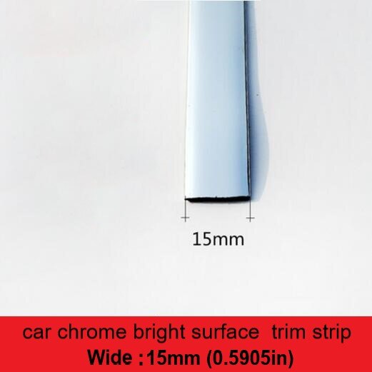 6M Bright Black Chrome-Plated Silver-Plated Car Window Trim Strips Thick PVC Material Prevent The Body Auto Accessories