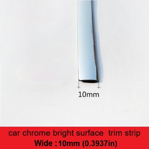 6M Bright Black Chrome-Plated Silver-Plated Car Window Trim Strips Thick PVC Material Prevent The Body Auto Accessories