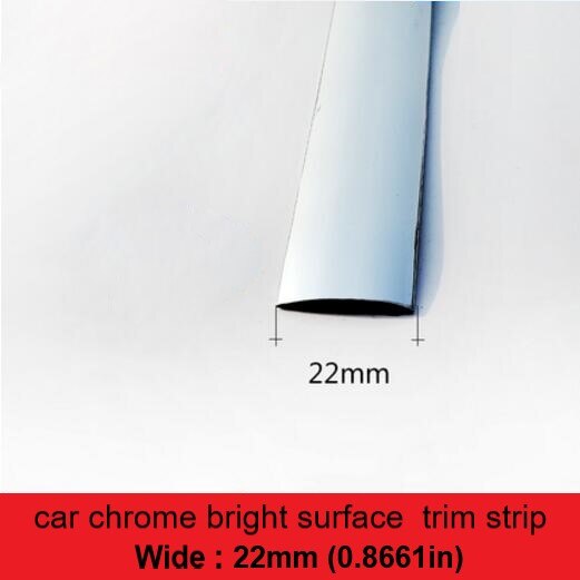 6M Bright Black Chrome-Plated Silver-Plated Car Window Trim Strips Thick PVC Material Prevent The Body Auto Accessories