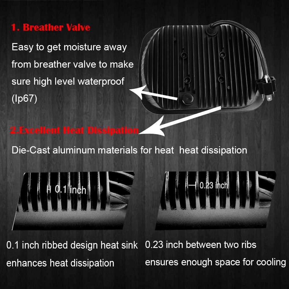 110W 5x7 Inch Led Headlights 7x6 Led Sealed Beam Head