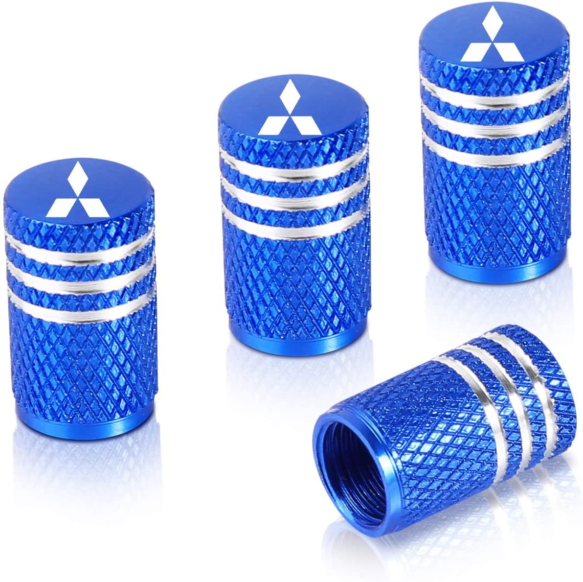 Car Tire Air Valve Caps,Wheel Tyre Dust Stems Cover with Logo Universal fit for Cars, SUV, Truck, Motorcycles 4 Pieces