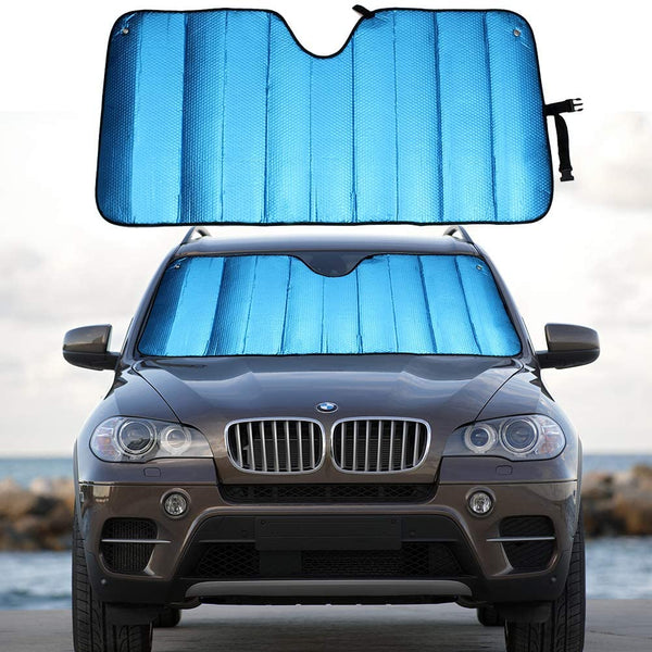 Windshield Sun Shade for Car Silver Thicken 5-Layer UV Reflector Auto Front Window Sunshade Visor Shield Cover and Keep Your Vehicle Cool