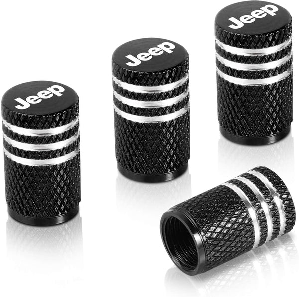 Car Tire Air Valve Caps,Wheel Tyre Dust Stems Cover with Logo Universal fit for Cars, SUV, Truck, Motorcycles 4 Pieces