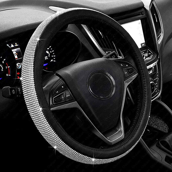 New Diamond Leather Steering Wheel Cover