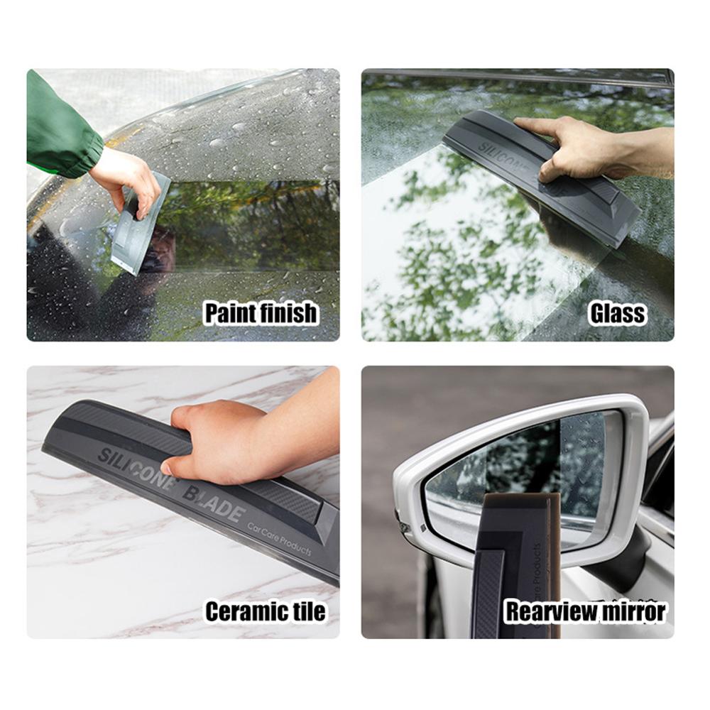 Auto Accessories Tools Car Window Glass Silicone Scraper Car Blade Clean Film Scraper Squeegee Window Glass Car Water Wiper Tool