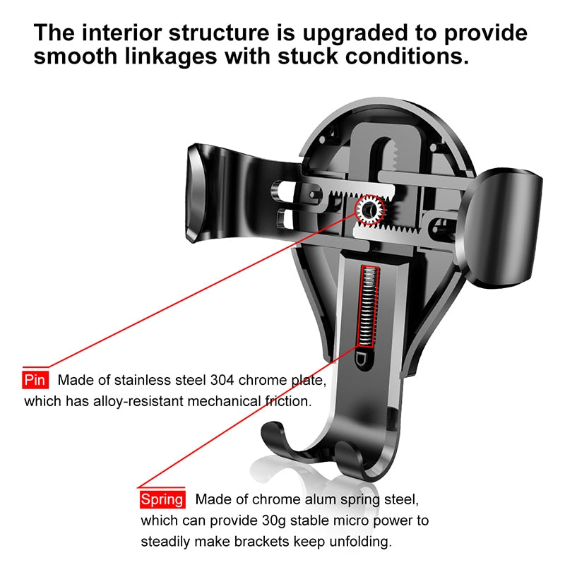 Gravity Car Phone Holder For iPhone 11 Pro Max Samsung Suction Cup Car Holder For Phone in Car Mobile Phone Holder Stand