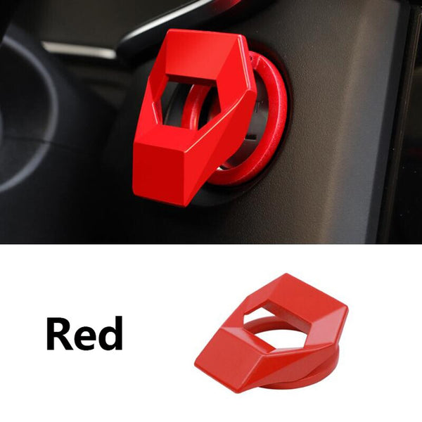 Car Styling Stickers For Audi A5 A7 Q3 Q5 Q7 8R A4 B9 Auto Start Stop Engine Button Ring Covers Case Circle Accessories