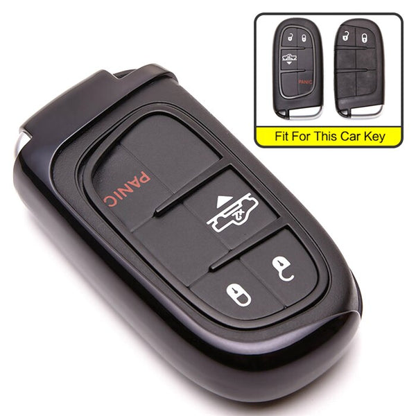 Soft TPU Car Accessories Car Key Case Fob Cover for Dodge Ram 1500 Journey Caliber Challenger Charger Nitro Keyring Chain