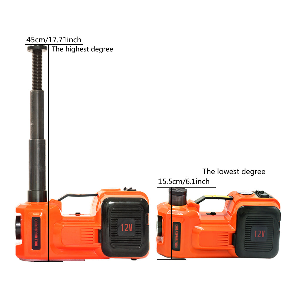 DC 12V 5T Multi-functional hydraulic floor jack with electric impact wrench for car