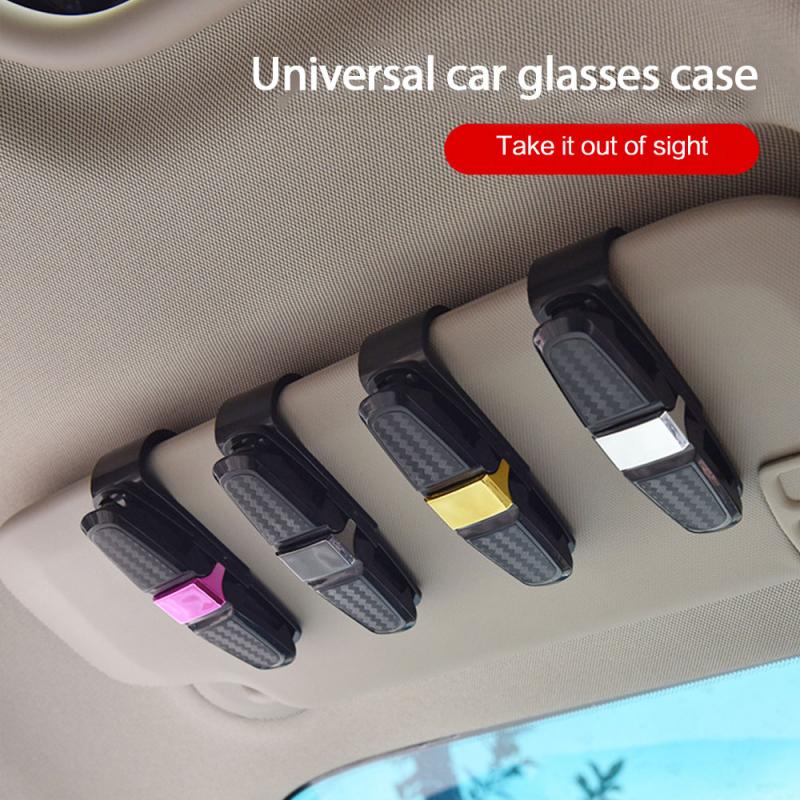 Universal Car Auto Sun Visor Sunglasses Clip Portable Car Glasses Cases Ticket Card Clamp Car Accessories