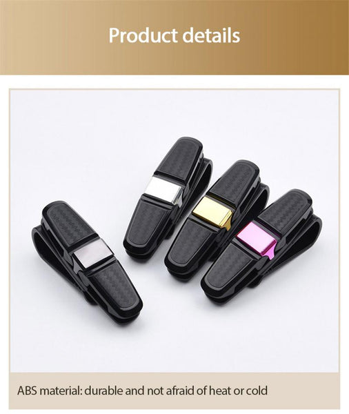 Universal Car Auto Sun Visor Sunglasses Clip Portable Car Glasses Cases Ticket Card Clamp Car Accessories