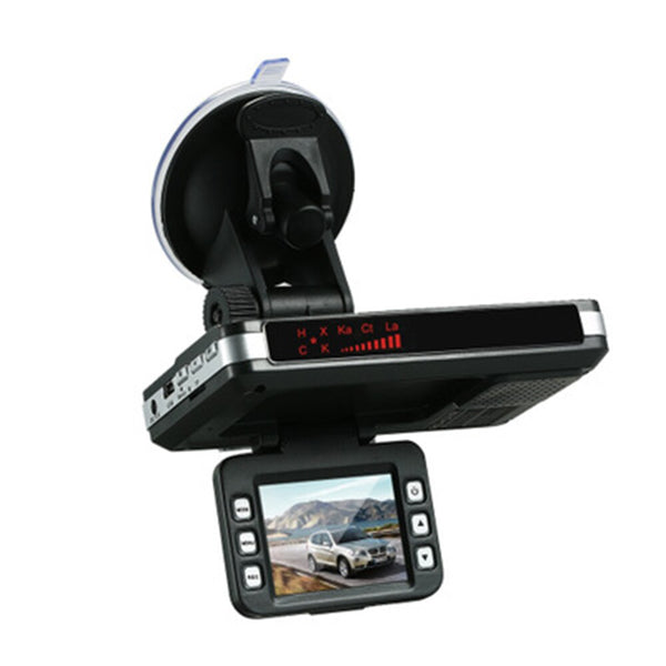 2 inch LCD HD 720P car camera DVR driving recorder + laser speed detector mobile radar driving recorder two in one car