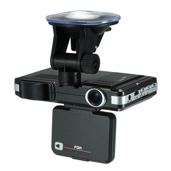 2 inch LCD HD 720P car camera DVR driving recorder + laser speed detector mobile radar driving recorder two in one car