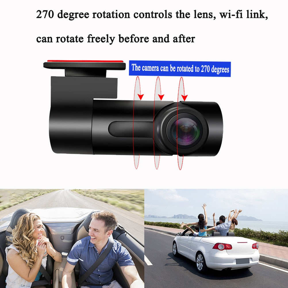 WIFI Car DVR Dash Cam HD 1080P Car Camera Recorder Monitor Driving