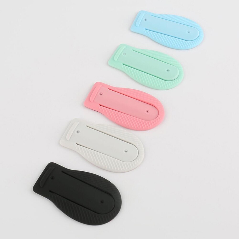 Smart Universal Leaf-shaped Soft Silicone Shrapnel Hidden Phone Holder Back Sticker Desktop Stand With Viscose